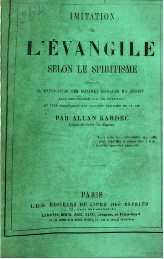 Capa da edição de 19864 da Imitação do Evangelho Segundo o Espiritismo